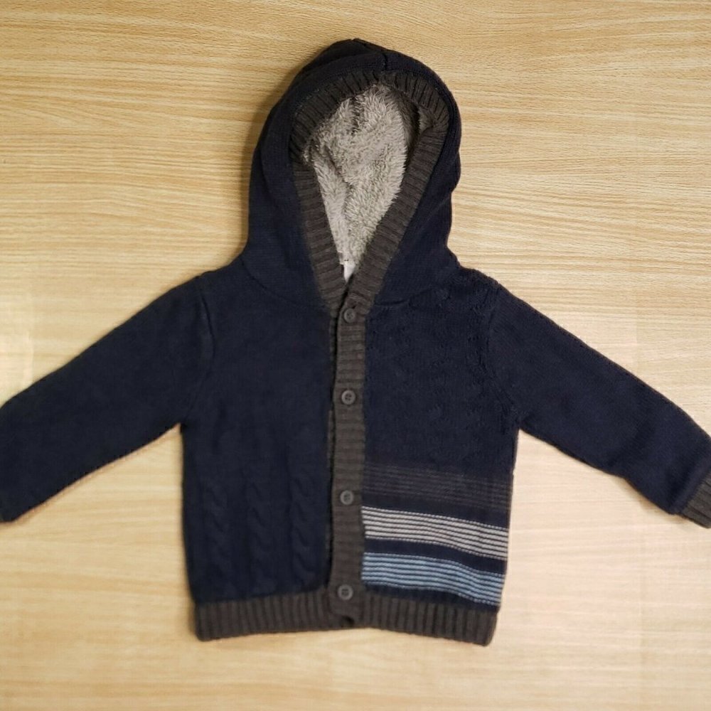 Koala Baby Boutique Boys Lined Hooded Cardigan